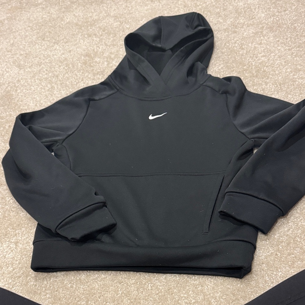 Nike Kids Black Therma-Fit Hoodie size Small